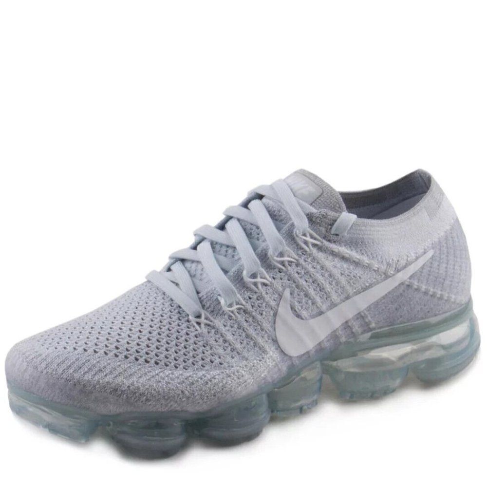 NIKE Flyknit Vapormax 2 Pure Platinum White Wolf womens 7 US 38 EUR Mint